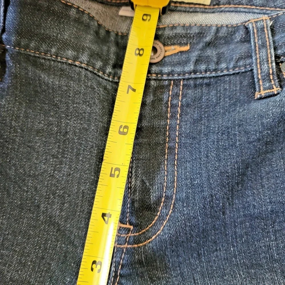 Ann Taylor Loft Jeans Womens 6‎ Blue Slim Boot Mid Rise Stretch Denim Classic